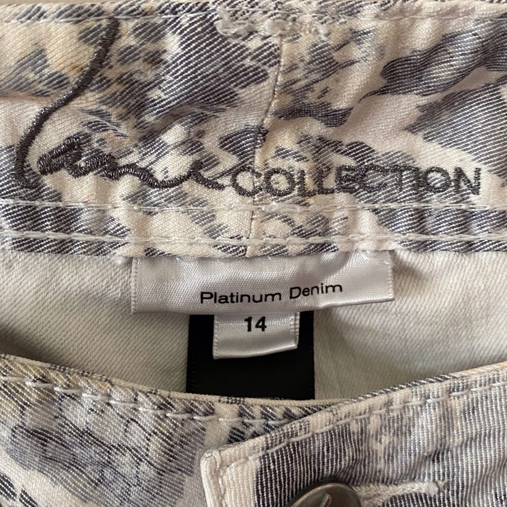 Lane Bryant Python Pattern Skinny Jeans Size 14 - image 4